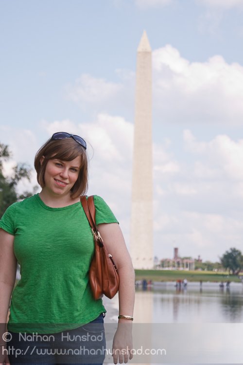 Julia Miller and the Washington Monument
